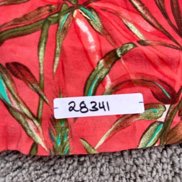 VTG Ruth Norman Top Womens Small P Pink Green Oriental Frog Know Kimono Style - Picture 10 of 10